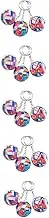 Totority 5sets Soccer Party Favors Keychains Boys and Girls Bulk Football Boys 8-12 Soccer Keychains Sports Keyring 3pcs*5