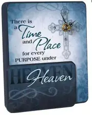 Wall or Desk Clock by Carson Home Accents--Every Purpose under Heaven #12016