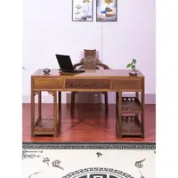 在飛比找ETMall東森購物網優惠-紅木家具雞翅木電腦桌仿古中式書桌原木寫字桌明清古典實木辦公桌