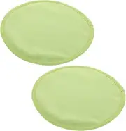 HAWILLOSCH 2pcs Castor Oil Breast Pads Oil Warmer Breasts Castor Pad Tape Celsius Milk Lactation Carrier Wipe Warmer Milk Storage Bag Breastfeeding Sleep Helper Fabric Light Green