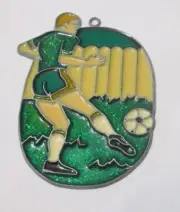 SOCCER SCENE SUNCATCHER (SPORTS BALL SUNCATCHERS)