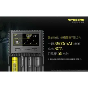 【電筒王 隨貨附發票 】NiteCore SC4 智能6A快充 液晶顯示4槽充電器 18650電池