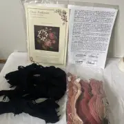 Vintage Victorian Flowers Series Needlepoint Classic #94 Lilly Rose Posey Kit