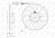 FOR AUDI A3 8L 1.6 1.8 1.9D 96 to 03 Cooling Radiator Fan 1C0959455C