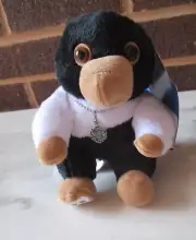 Build A Bear Mini Niffler Bird 6" Black/ White Dumbledore-Bird Nes Charm