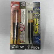 Pilot G2 Refills Fine Point Blue Gel Ink 2 Refills 2 Pack New Sealed