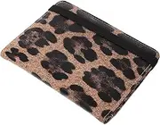 [Didiseaon] Leopard Card Passage Passport Holder for Travel Passport Organizer for Travel Family Passport Holder Travel Passport Case Travel Wallet Document Holder for Traveling Pu Leather