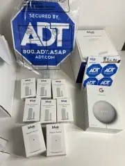 ADT home security system Door Window Motion Sensors Sign Smart Hub Nest Mini