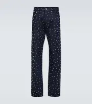 [Lanvin] Lanvin Studded straight jeans 32 blue