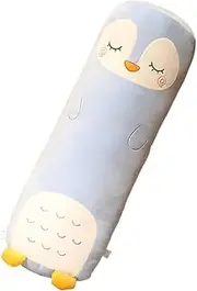 Seeneey Long Plush Pillow Cute Cartoon Stuffed Animal Soft Long Throw Pillow Cushion Kids Girls Gift (Penguin,27.5in)