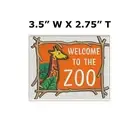 Welcome to the Zoo Embroidered Patch Iron-On / Sew-On Kids Children Applique