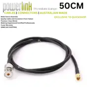 Powerlink UHF Female SO239 to SMA Male Adaptor Connector RG58 Cable 50cm