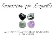 Empath Protection Crystals ~ Help Empaths Protect Themselves, Remove Negativity