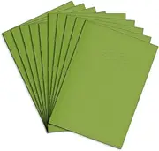 Rhino Stationery Oversized Exercise Book, 13 x 9 Inch, 80 Pages, 10mm Squared Exercise Book, Learning Resources, School Books, Light Green