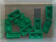 LEGO Parts - Green Plate 1 x 2 - No 3023 - QTY 10