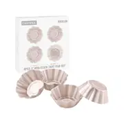Chefmade Non-Stick Fluted Tartlet Pan Set of 4