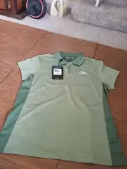 Adidas Women's Size XL Short Sleeve Golf Polo Shirt Grass/Cactus Grn New W/Tags