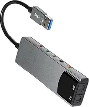 Plug and Play USB 2.0 Sound Card Adapter 5.1 Channel External Audio Adapter Stereo Sound Card Converter