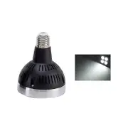 E27 35W P30 Par30 LED Bulb Light for Home Studio - Super Bright Spotlight Lamp Black Case Natural Light