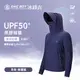 UPF50+防曬冰感A+級透氣機能黑膠帽簷冰鋒衣 男款-暗礦藍 (M)