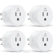 EIGHTREE SMART PLUG, SMART HOME WIFI OUTLET 4-PACK ALEXA/GOOGLE HOME, 2.4GHZ