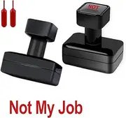 Not My Job Stamp Self Inking Rubber Stamp Self Inking Novelty Message Stamp Funny Coworker Gifts Red in Self Inking Rubber Stamp, Refillable Red Ink Preinstalled (NOT My Job)