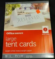Office Depot Large Tent Cards For Party's 50 Ink jet laser printer 5309 LOWEST $