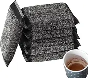 Steel Wire Cloth Sponge Wipe, 6 Scrubbing Sponge Kitchen Scouring Pads, Sponges Scourer Wash Pad, Reusable Dishwashing Scrub Sponge for Kitchen, Household Cleaning Tools for Pots, Pans