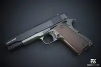 在飛比找Yahoo!奇摩拍賣優惠-【磐石】綠色 KJ 1911 全金屬 6MM 瓦斯槍 瓦斯短