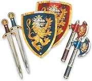 Liontouch Medieval Noble Knight Play Set for Kids | Toy Sword, Shield & Axe in Foam