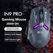 Bluetooth Mouse Rechargeable Wireless Gaming Mouse Supports Wired Connections