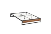 Milano Decor Sorrento Metal Wood Bed Frame Mattress Base Platform Modern