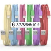 [Apple MFi Certified] iPhone Charger, 6Pack(3/3/6/6/6/10 FT) Lightning Cable ...