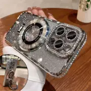 Bling Glitter Diamond Magsafe Ring Case For iPhone 16 15 14 Pro Max 13 12 11 +