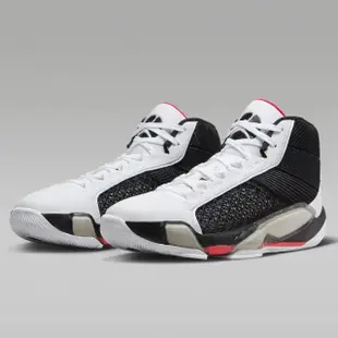 【NIKE 耐吉】休閒鞋 AIR JORDAN 38 PF Fundamentals 籃球鞋 白黑紅 全掌 Zoom 男鞋 DZ3355-106