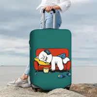 在飛比找蝦皮購物優惠-Line Friends 旅行箱保護套彈性保護可水洗行李套適
