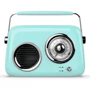 Portable FM Shortwave Radio,Vintage Bluetooth Speaker with Radio FM.Retro Blu...