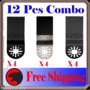 12 Pc Oscillating MultiTool Saw For Blade Fein Milwakee Makita Craftsman Ridgid