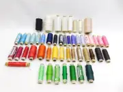 50 Spool Lot Mettler Metrosene Plus Polyester Gutermann Mariposa Thread Spools