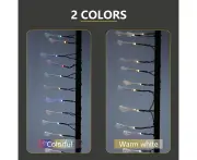 LOYOUTH Solar Lamp String Light LED Outdoor Waterproof String Light Outdoor Christmas Lighting Droplet Shaped Lamp String