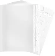 A4 Transparent File Bag,Sheet Protectors 11-Hole for Binders,Top Loading Paper Protector for Home, Office 100 Pcs.