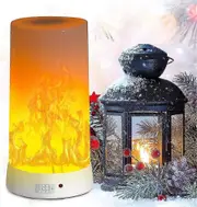 Led Flame Lamp, Usb Rechargeable Flame Night Light, Desk/table Lamp Waterproof With Magnetic Base & Metal Hook For Christmas Party Indoor/outdoor