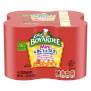 Mini Abc'S and 123'S with Meatballs, 15 Oz, 4 Pack