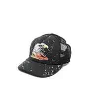 [Amiri] Amiri Trucker Eagle-print Mesh-back Cap ONE SIZE BLACK