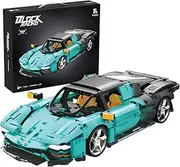 [TUOMU] Ferrari Racing Building Blocks Set, T1001 1:14 Scale Model Kit for Display and Collectible, Super Car Toy for Kids 8+ and Adults, 1589 PCS
