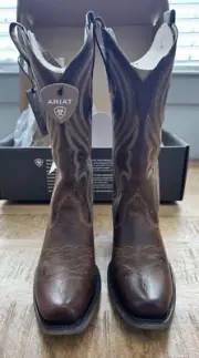 Ariat Women's Cowboy Boots Lively Sassy Brown Square Toe Size 7.5