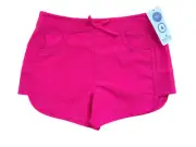 NWT Magellan Fish Gear Shorts PINK Girls Sz Medium M Water Repellent Drawstring