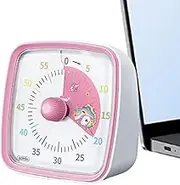 Visual Timer for Kids - Study Timer Clock - 60 Minute Timer Manager Clock, Silent Desk Countdown Timer with Rainbow Pattern Design for Kids and Adults