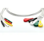 ECG EKG Holter Recorder 5-Leads Universal DIN ECG Holter Cable Snap