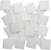 Mandala Art GTSNO Mosaic Glass Tiles Original Mosaics Glass Tiles 1 Kg, Snow White